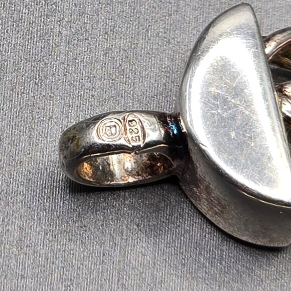 Sterling Silver 925 Italian Byzantine Chain Bracelet 7" Signed B 27.53g Bold - Picture 7 of 12